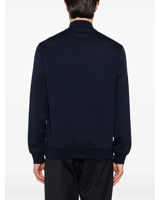 Brunello Cucinelli Blue Zip Up Sweatshirt for men
