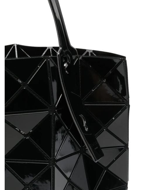 Issey Miyake Black Lucent Geometric Tote Bag