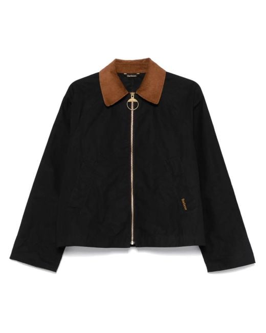 Barbour Black Catlin Cotton Rain Jacket