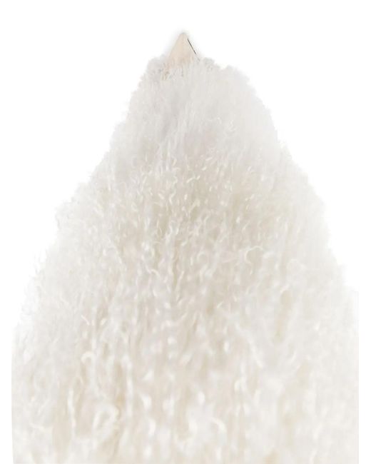 Paris Texas White Furry Stiletto Boots, Ankle Boots