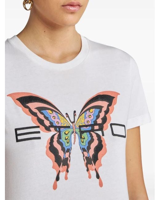 Etro White T-Shirts And Polos