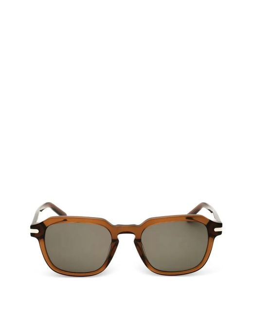 Ferragamo Eyewear Metallic Square-Frame Sunglasses for men