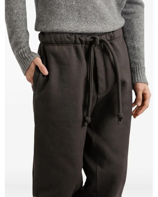 Dolce & Gabbana Gray Drawstring-Waist Track Pants for men