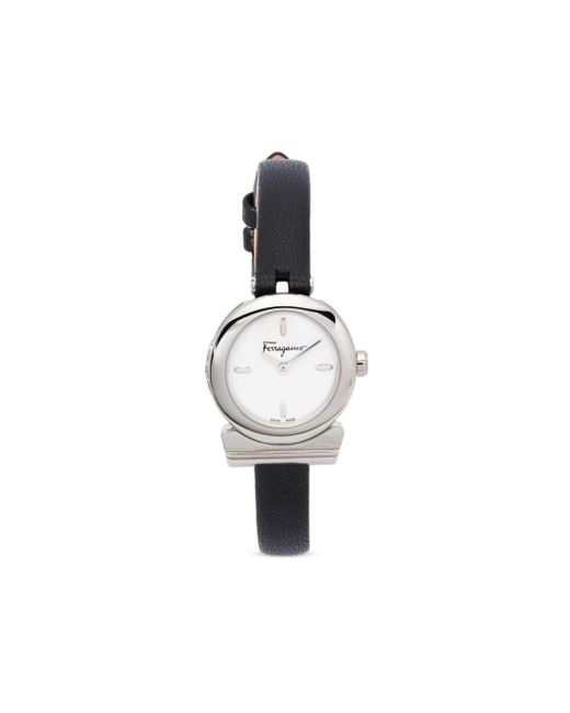 Reloj Gancini de 22 mm Ferragamo de color White