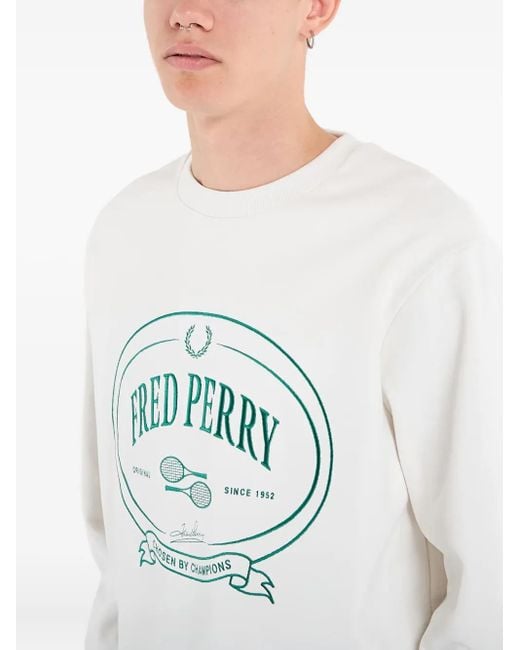 Sweat À Imprimé Graphique Fred Perry pour homme en coloris Gray