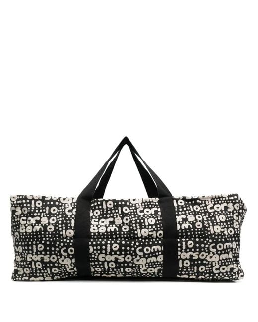 10 Corso Como Black Large Logo-print Holdall