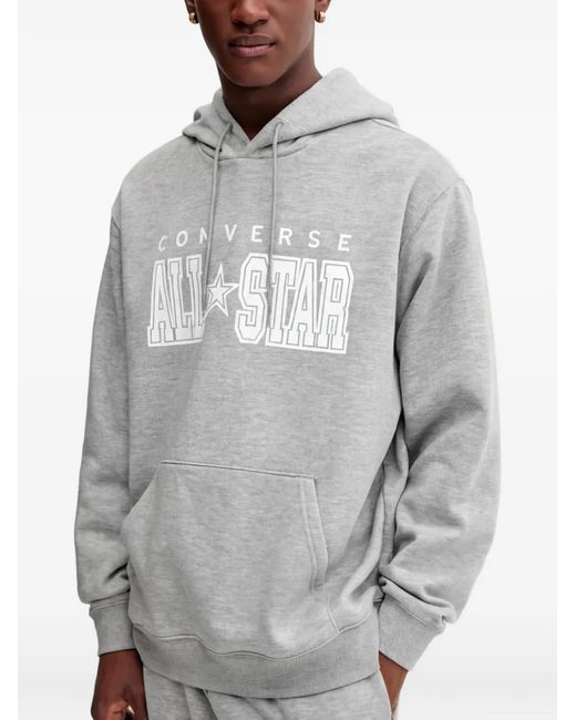 Converse Gray Graphic Hoodie for men