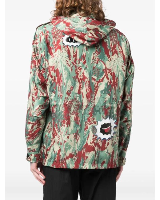 BBCICECREAM Kapuzenjacke Mit Camouflage-Print in Green für Herren