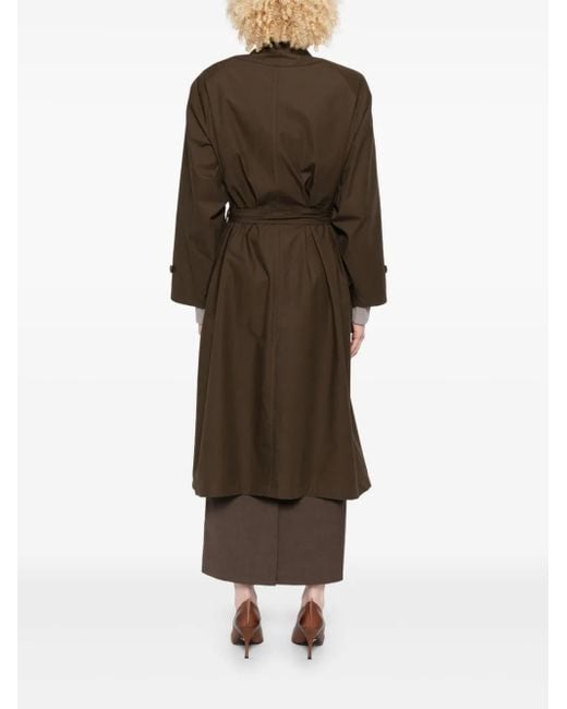 Magda Butrym Brown Belted-Buttoned Coat