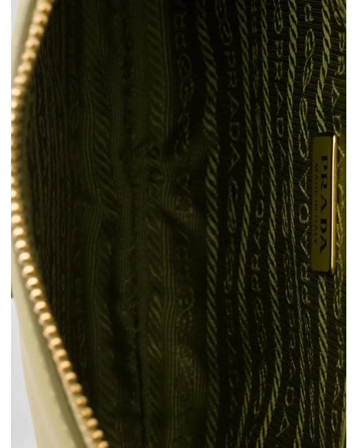 Prada レザーショルダーバッグ Green