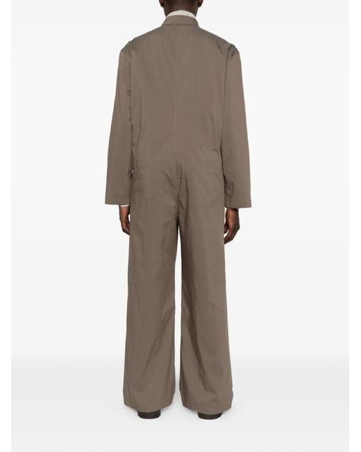 Amomento Brown Combinaison Boutonnée À Manches Longues for men