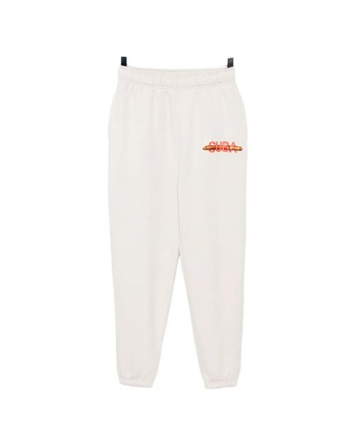 Melt White Logo-Print Track Pants for men