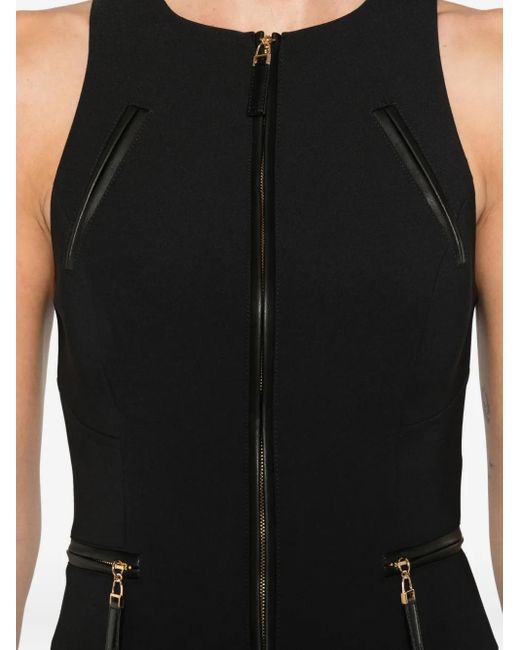Débardeur À Fermeture Zippée Elisabetta Franchi en coloris Black