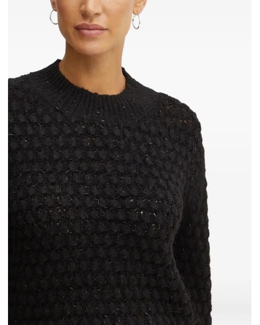 Silvian Heach Black Round-Neck Sweater