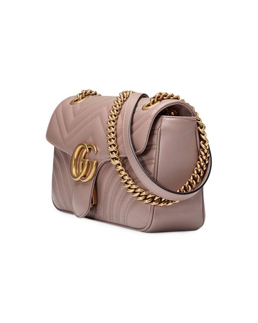 Gucci GG Marmont Matelassé Shoulder Bag in Pink | Lyst