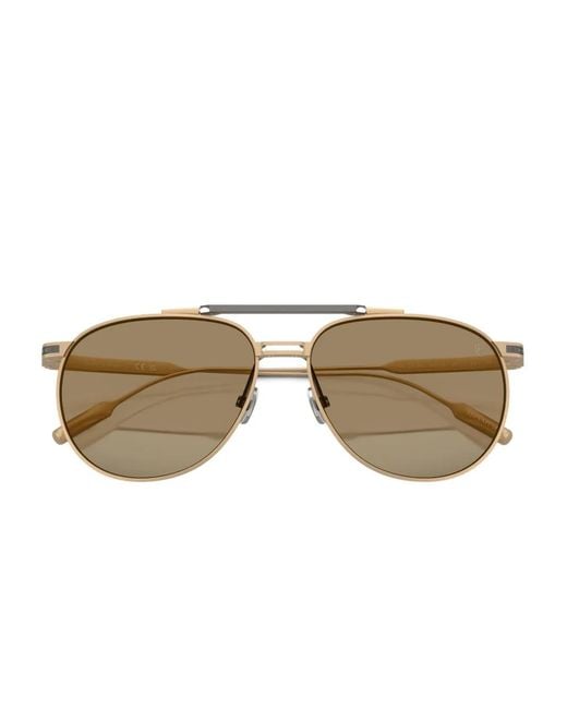 Brunello Cucinelli Natural Pilot-Frame Sunglasses for men