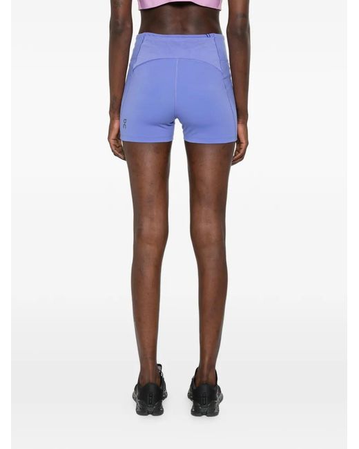 On Shoes Blue 3' Performance Tights