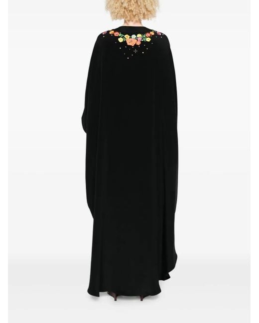 Emilio Pucci フローラル マキシドレス Black