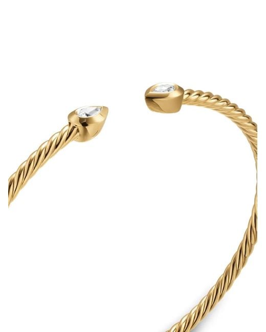 David Yurman Metallic 18K Petite Modern Renaissance Diamond Bracelet