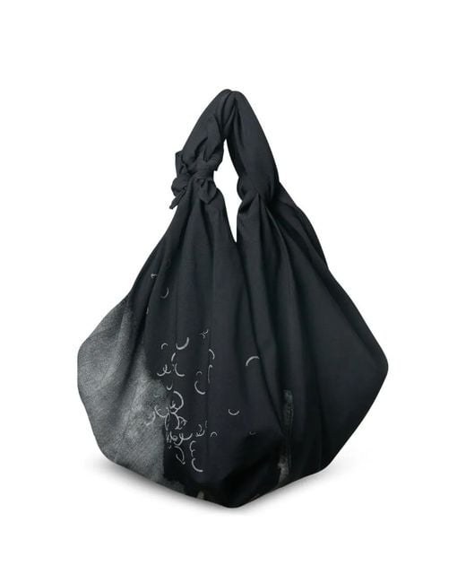 Y's Yohji Yamamoto Black Mini Furoshiki Shoulder Bag