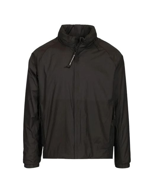 C P Company Black Zip Fastening Flap Pockets Jacket for men