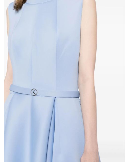 Saiid Kobeisy Asymmetrische Neopreen Avondjurk in het Blue