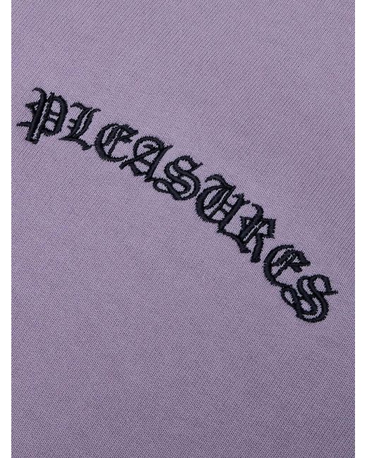 Pleasures Purple Neural Zip Hoodie for men