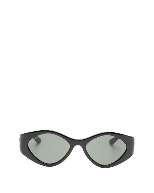 Gucci Gray Lunettes De Soleil Gg À Monture Papillon