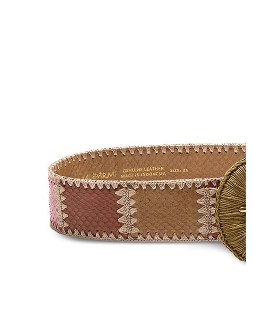 Maliparmi Brown Patchwork Belt