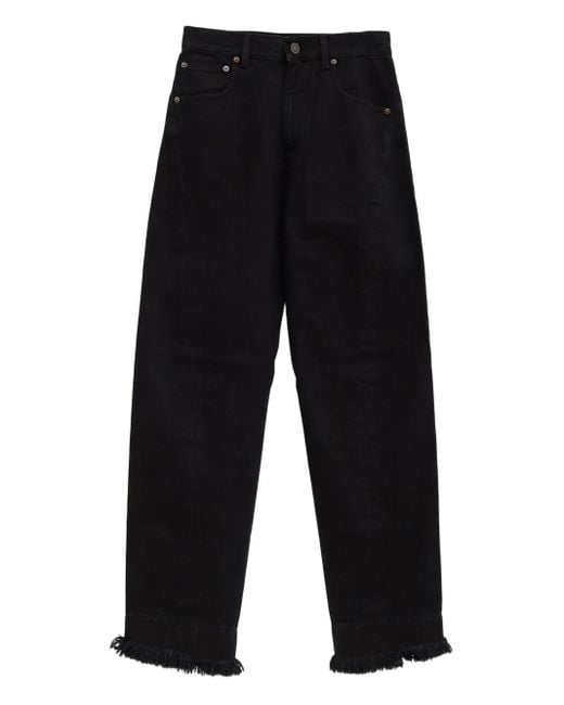 Phoebe Philo Blue Frayed-Hem Jeans