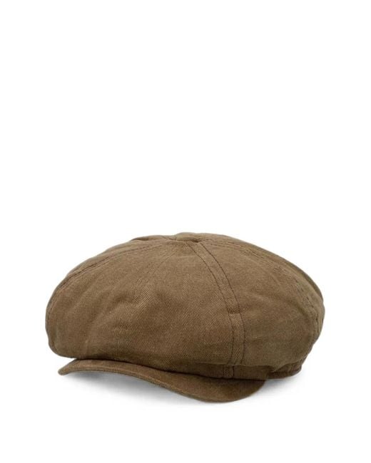 Kangol Brown Cotton Hat for men