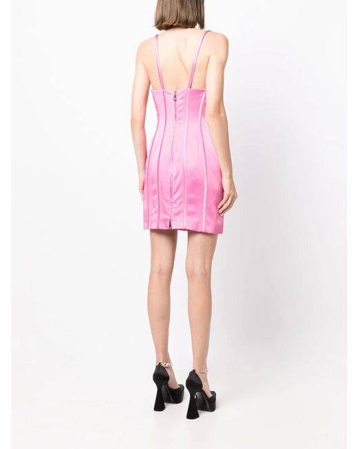 Versace Pink Medusa Corset Mini Dress