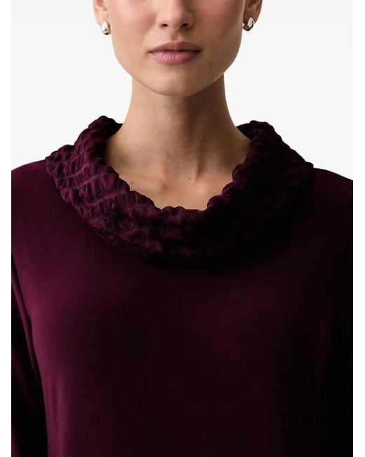 Joseph Ribkoff Textured Cowl-Neck Dress