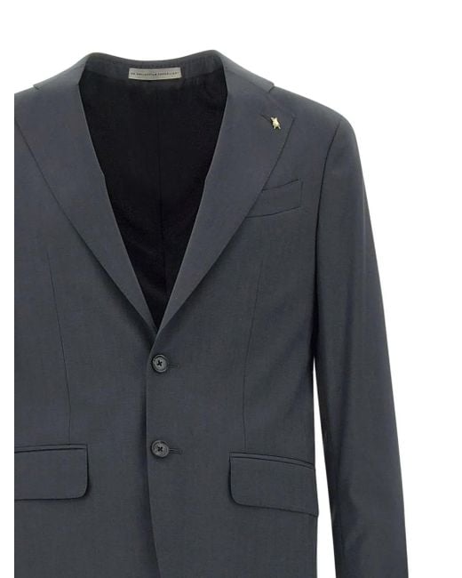Corneliani Black Wool Suit for men