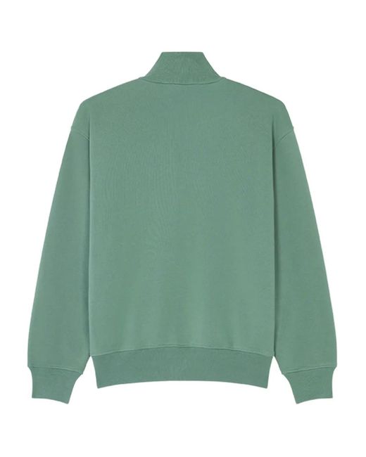 Maison Kitsuné Green Zip Sweatshirt for men
