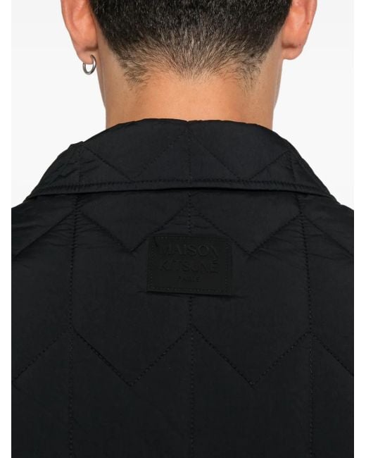Plumífero Con Cremallera Maison Kitsuné de hombre de color Black