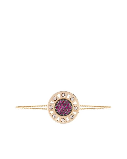 Officina Bernardi Pink 18Kt Small Senzatempo Ruby And Diamond Bracelet