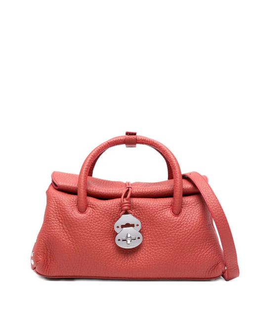 Borsa Tote Dotta Piccola di Zanellato in Red