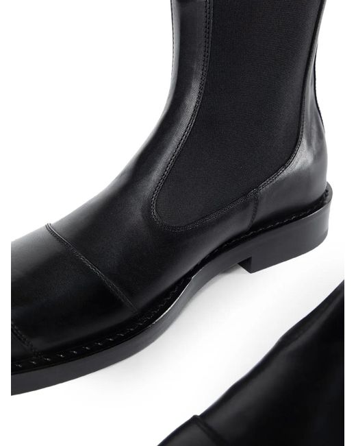 Ann Demeulemeester Black Nappa Leather Boots for men