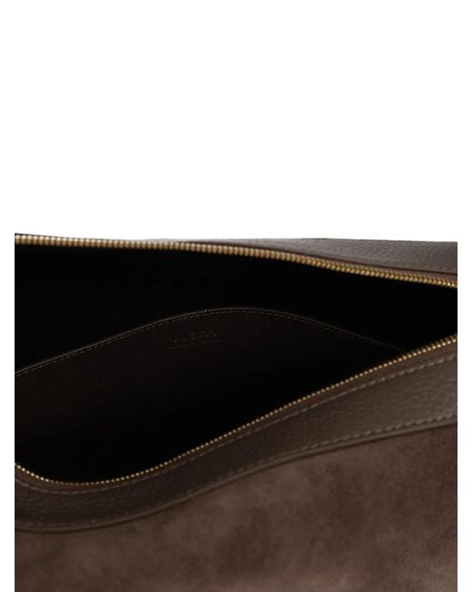 Yuzefi Black Bento Suede Shoulder Bag