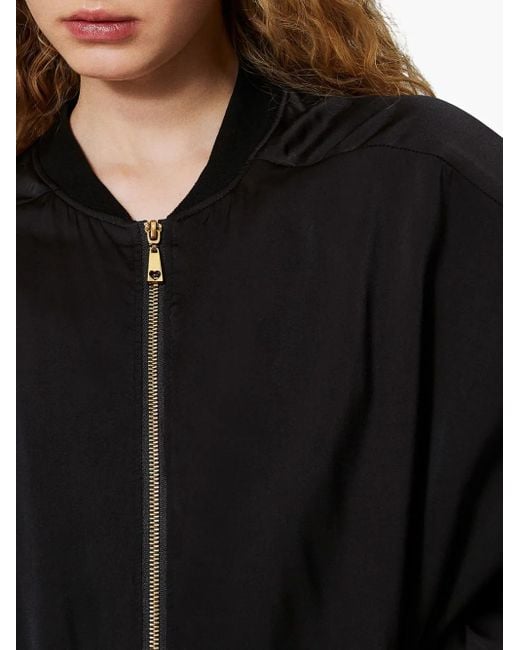 Twinset Black Panelled Bomber Jacket