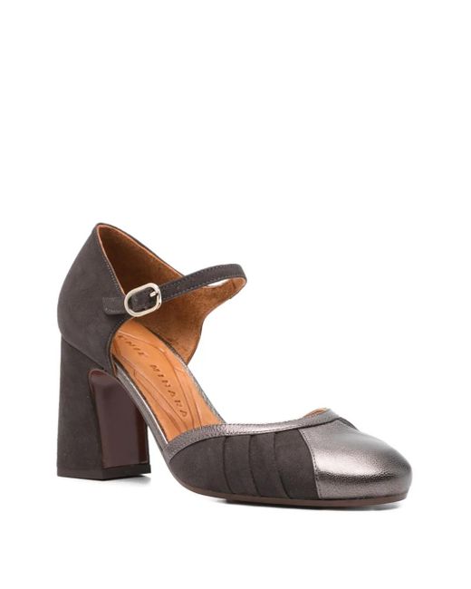 Chie Mihara Brown 80Mm Block-Heel Pumps