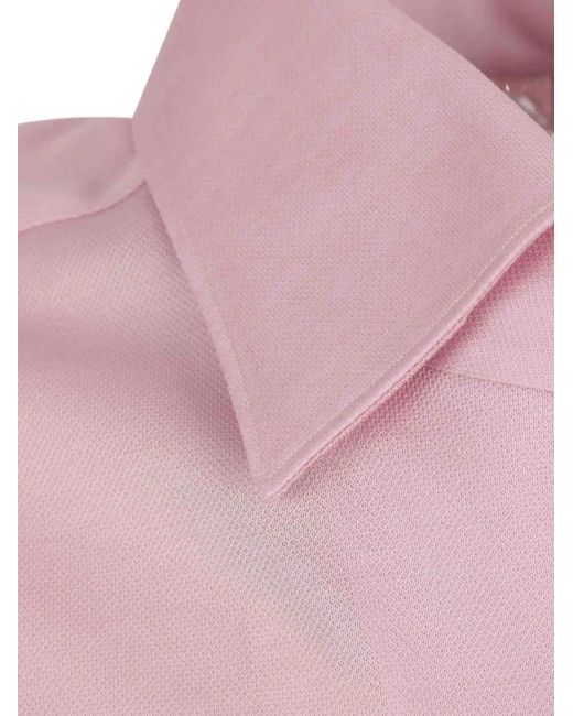 Fray Pink Chemise À Manches Longues for men