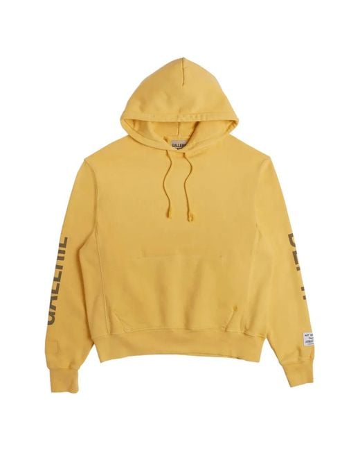 Sudadera Con Capucha Y Cordones GALLERY DEPT. de color Yellow