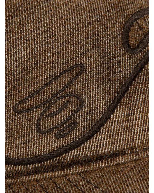Aape By A Bathing Ape Brown Embroidered Logo-Patch Cap for men