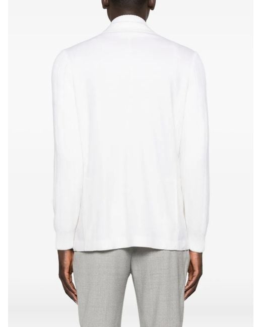 メンズ Eleventy Single-breasted Blazer White