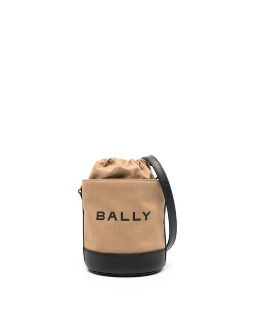 Bally Natural Bar Bucket Bag