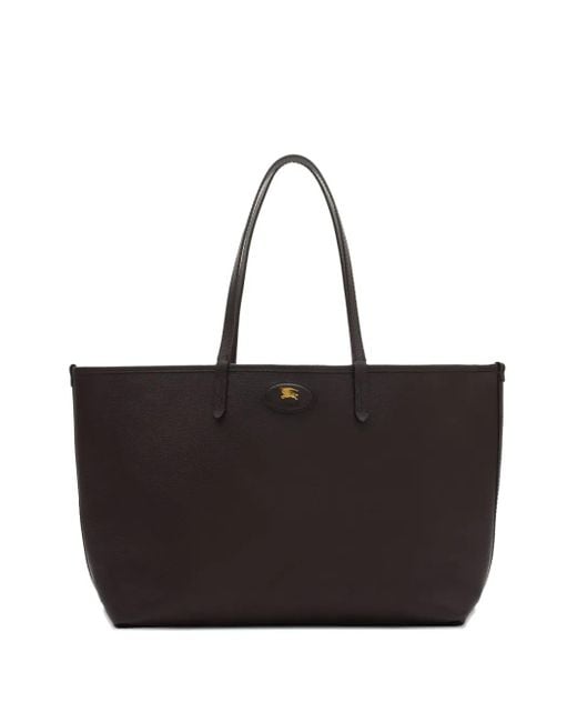 Burberry Black Medium Bloomsbury Reversible Checked Tote Bag