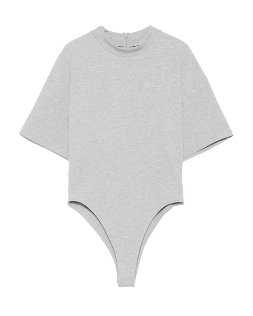 David Koma White Short-Sleeve Bodysuit