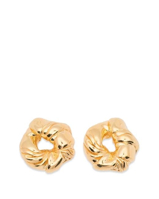 Completedworks Metallic Twisted Earrings